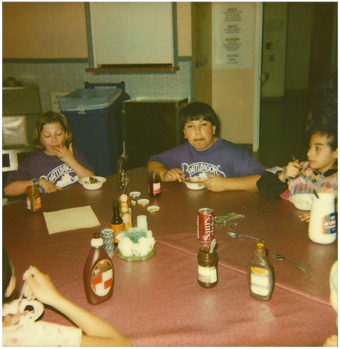 Students practiced during their lunch hour. 