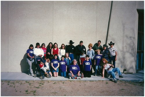 Parents and family members supported team members. 