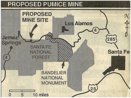 Map provided by Carol Cooperrider/Albuquerque Journal