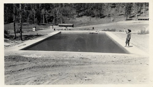 Swimming pool at Rancho Rea. From the Abousleman collection. Used with permission. 