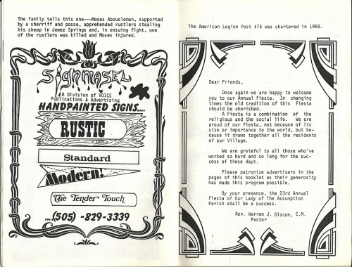 Pages twenty-two and twenty-three