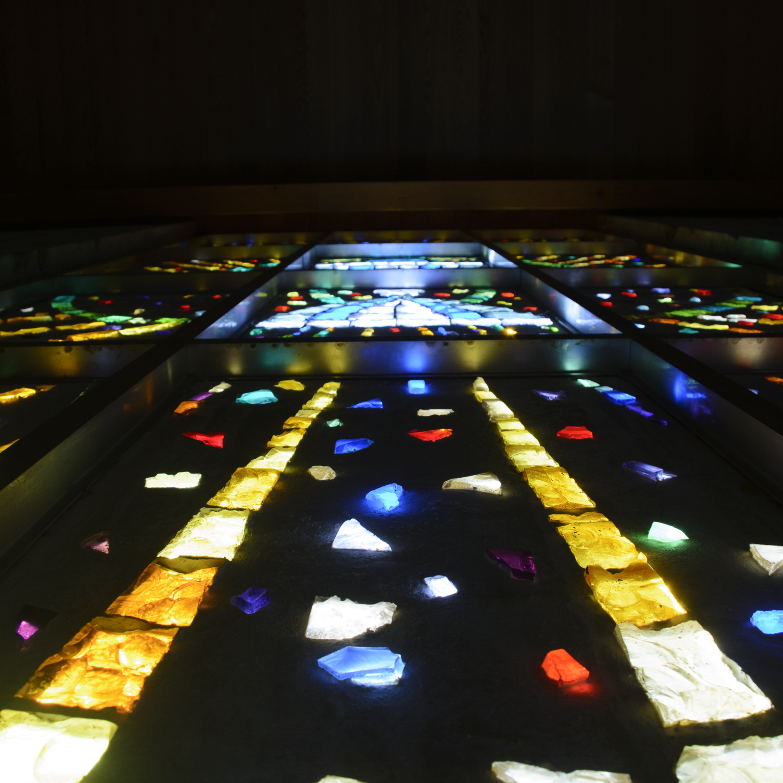 Servants of the Paraclete - Church - Chorus Balcony - Stain Glass - Closeup