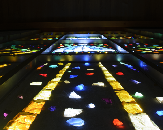 Servants of the Paraclete - Church - Chorus Balcony - Stain Glass - Closeup